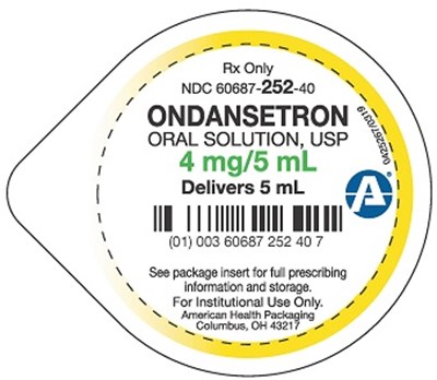 4 mg Per 5 mL   5 mL Ondansetron Oral Solution Cup Lid